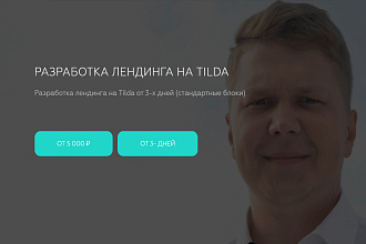 Разработка лендинга на Tilda