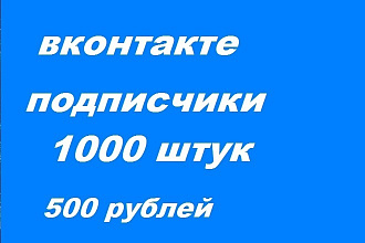 Подписчики в группу или паблик вконтакте