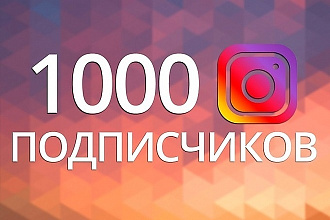 1000+ Подписчиков на профиль в Instagram