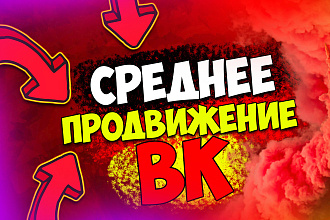 Среднее продвижение вашей группы ВК. Без ботов и программ