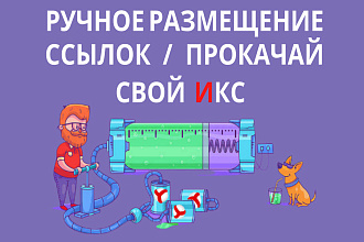 Ручное размещение 110 статейных ссылок с ИКС от 150