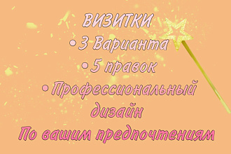Разработаю дизайн визитки