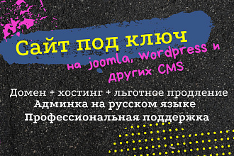 Создам для Вас сайт под ключ. Домен, Хостинг, Админка на русском