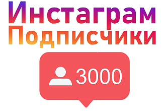 Подписчики 3000 + 1000 в подарок первым 10 клиентам