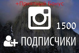 Instagram 1500 качественных подписчиков