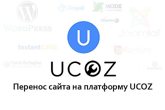 Ручной перенос сайта с разных CMS на UCOZ