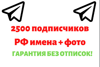 Telegram - 2500 подписчиков