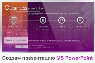 Красиво оформлю уникальную презентацию MS PowerPoint