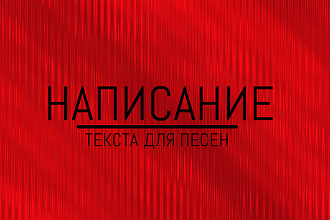 Напишу текст для песни в любом жанре. Приоритет хип-хоп