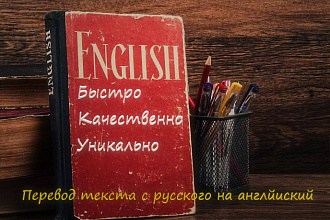 Перевожу с русского на английский быстро и качественно