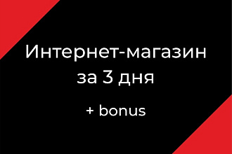 Потрясающий интернет-магазин под ключ + бонус