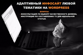 Адаптивный инфосайт на WordPress + инструкция по наполнению