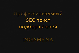 Напишу профессиональный, креативный SEO текст на любую страничку сайта