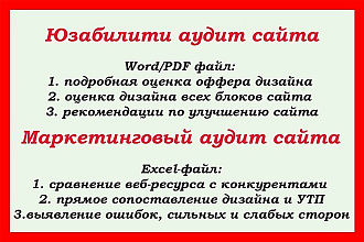 Проведу аудит продающего сайта и сравнительный анализ конкурентов