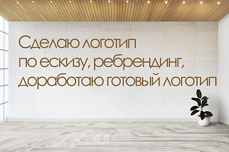 Логотип по Вашему эскизу логотипа
