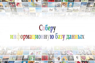 Соберу информационную базу данных