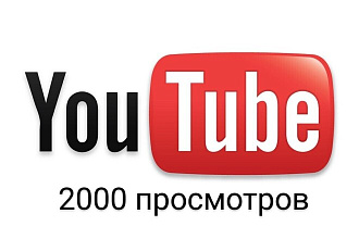 2000 реальных, подтвержденных просмотров YouTube