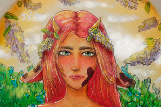 Рисунок в смешанной технике