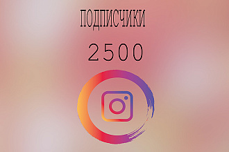 2500 подписчиков в Instagram
