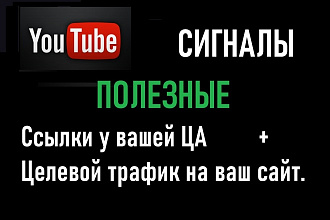 Сигналы из YouTube. Ссылки увидит ваша ЦА и получите Целевой трафик