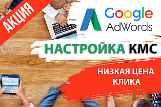 Профессиональная настройка КМС в Google Ads с 3 объявлениями
