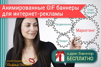 Анимированные GIF баннеры для интернет-рекламы