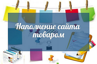 Наполню ваш сайт товаром, каталогами
