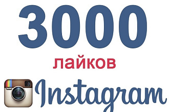 3000 лайков с охватом от живых пользователей Instagram