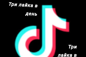 Три лайка в день, на неделю, +хороший комент, это всё в Tik Tok