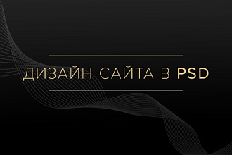 Качественный и современный дизайн сайта в PSD
