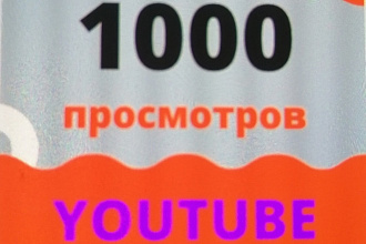 1000 реальных просмотров Youtube