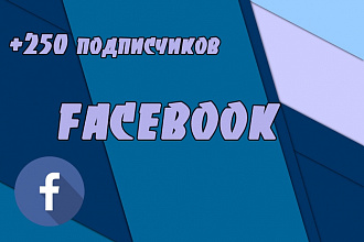 250 подписчиков на паблик FanPage Facebook