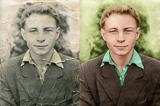 Реставрация старой фотографии