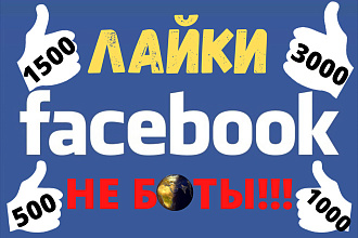 2000 лайков Facebook без ботов качественно