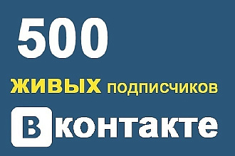 500 подписчиков высокого качества