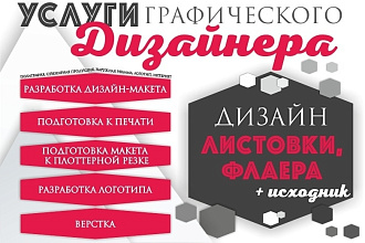 Дизайн полиграфической продукции. листовка. ФЛАЕР