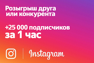 Розыгрыш с увеличением числа подписчиков для друга или конкурента