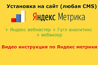 Яндекс метрика на сайт с инструкций по работе, гугл счетчик, вебвизор