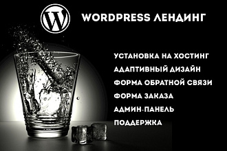 Создам лендинг на wordpress с формой обратной связи и админкой