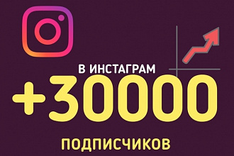 3000 подписчиков + 10. 000 лайков в инстаграм
