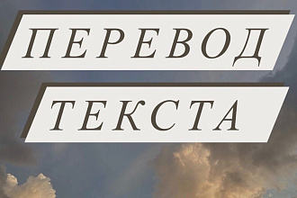 Сделаю перевод вашего текста