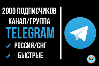 2000 качественных Ру подписчиков на канал