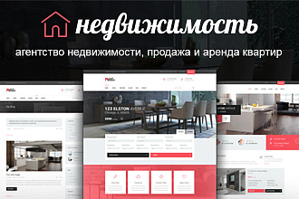 Wordpress сайт недвижимости, аренды квартир, агентства