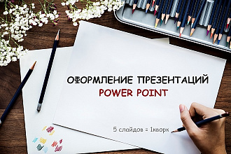 Создание, оформление, верстка презентации Power Point