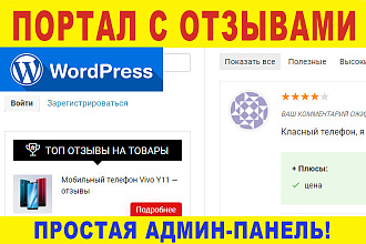 Сайт отзывы и обзоры товаров, компаний, сайтов + парсер с примером