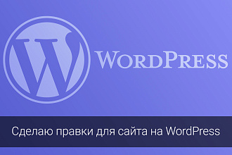 Сделаю правки на WordPress