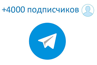 4000 подписчиков на ваш канал или группу в Telegram