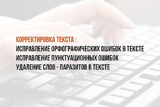 Откорректирую текст недорого