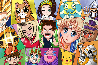 Нарисую стикеры, сабки, смайлики для Twitch, Discord и Telegram