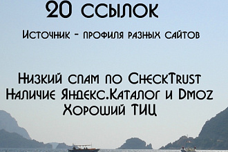 20 ссылок с профилей